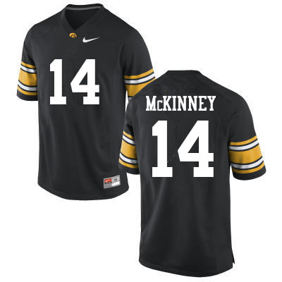 Men #14 Daraun McKinney Iowa Hawkeyes College Football Jerseys Sale-Black